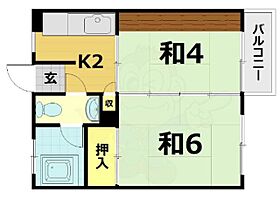 ニュー双ケ丘マンション  ｜ 京都府京都市右京区常盤仲之町（賃貸マンション2K・3階・28.35㎡） その2