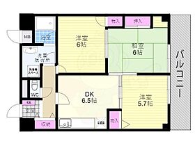 京都府京都市右京区嵯峨五島町（賃貸マンション3LDK・4階・60.87㎡） その2