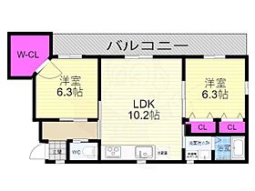 京都府京都市西京区松室中溝町（賃貸マンション2LDK・2階・54.65㎡） その2