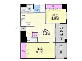 リーガル京都御所東  ｜ 京都府京都市上京区梶井町（賃貸マンション2LDK・6階・61.56㎡） その2