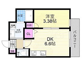 st.RESIDENCE深草 202 ｜ 京都府京都市伏見区深草上横縄町（賃貸アパート1DK・2階・25.66㎡） その2