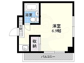 京都府京都市東山区大和大路通四条下る２丁目亀井町（賃貸マンション1R・4階・16.97㎡） その2