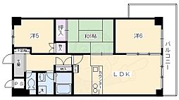 サウスビン 3LDKの間取図画像