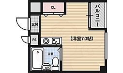 エイブル創久二人司 ワンルームの間取図画像