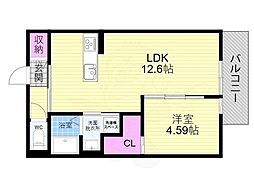 Side西ノ京 1階/-