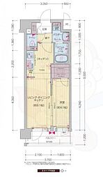 プレサンス十条凛華 1LDKの間取図画像