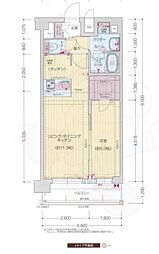 プレサンス十条凛華 1LDKの間取図画像