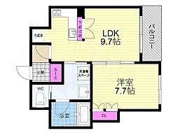 リーガル京都堀川五条通り2 2階/-