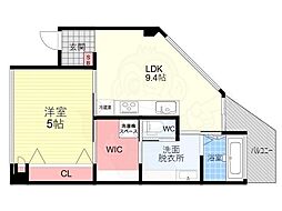 SHALIMARNISHIOJI 1LDKの間取図画像