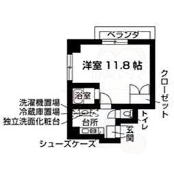 間取図画像 1K