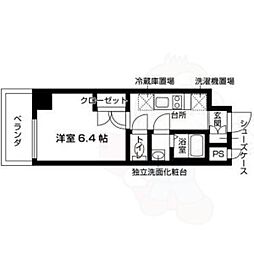グランデコート薬大NORTH 1Kの間取図画像
