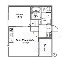 間取図画像 1LDK