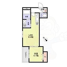 フラッツ六地蔵 2階/-