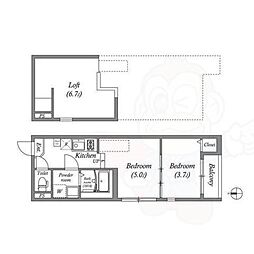 京都地下鉄東西線 椥辻駅 徒歩10分 2階/-