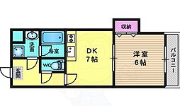 デュ四条 2LDKの間取図画像