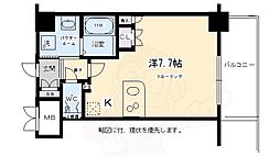 エスリード烏丸五条駅前 1Kの間取図画像