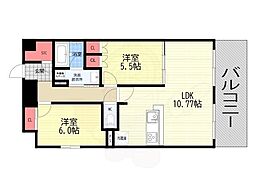 パラドール:Y 2LDKの間取図画像