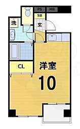 京都友禅文化会館 1Kの間取図画像