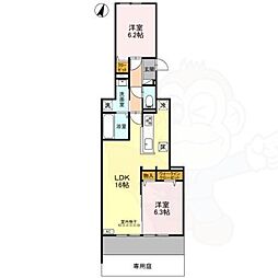 STグランツ 2LDKの間取図画像