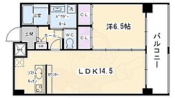 HF四条河原町レジデンス 1LDKの間取図画像