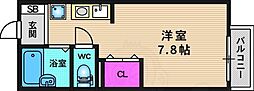 ブランドール松尾 1Kの間取図画像