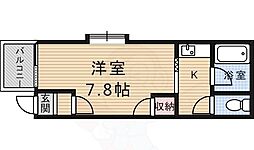メゾンイースター 1Kの間取図画像
