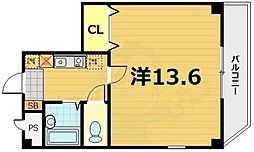 レ・タン・ドゥ・ラ・メールCK1 1Kの間取図画像