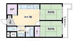 くめマンション 2SDKの間取図画像
