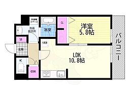 カシェ・ネロ吉祥 1LDKの間取図画像