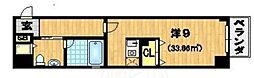 SHICATAONZEBLDG 1Kの間取図画像