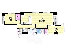 GRAN LUXE御所南 (壺屋町新築) 2LDKの間取図画像
