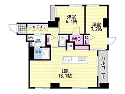 GRAN LUXE御所南 (壺屋町新築) 2LDKの間取図画像