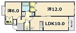 香珠マンション 4階/-