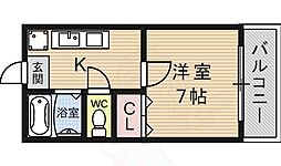 エクセレントヤマダ 1Kの間取図画像