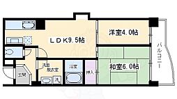 パラシオ西洞院 2LDKの間取図画像