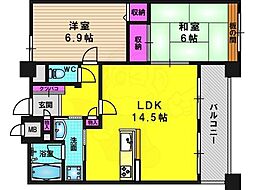 エル・パティオ桂南 3LDKの間取図画像