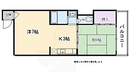 フローレ大宮 2Kの間取図画像