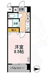 サムティ京都西大路North 1Kの間取図画像