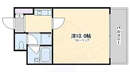 ピラーズ御所西 1Kの間取図画像