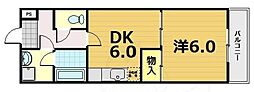 レジデンス青葉大塚 1DKの間取図画像