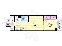 ベラジオレガシー葛野大路八条 1DKの間取図画像