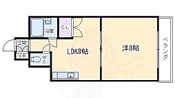 サンリット水谷 1LDKの間取図画像