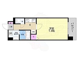 ベラジオレガシー京都西七条 1Kの間取図画像
