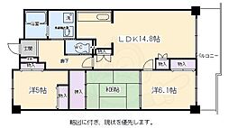 パークスクェア 3LDKの間取図画像
