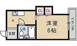 ステイ5391 1Kの間取図画像