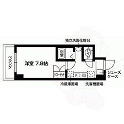 エル・セレーノ西院2番館 1Kの間取図画像