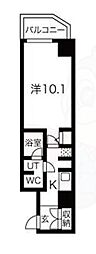 SWISS京都堀川WEST 1Kの間取図画像