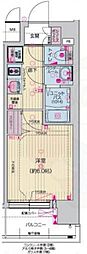プレサンスTHEKYOTO東福寺EAST 1Kの間取図画像