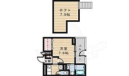 フェリーチェ 1Kの間取図画像