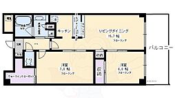 グランエターナ京大正門前 2LDKの間取図画像